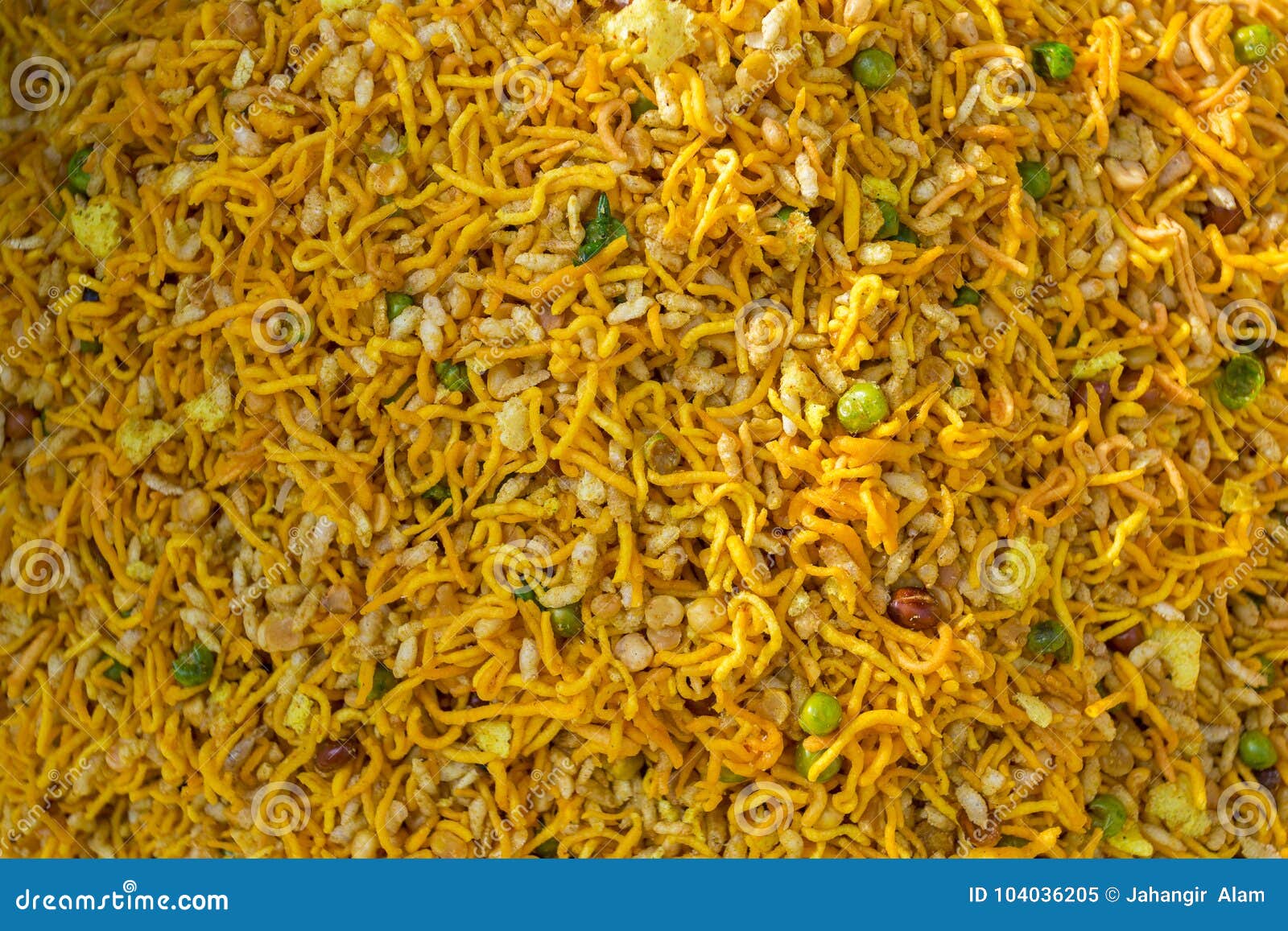 colorful handmade food locally called chanachur in a bangla pohela baishakh fair.